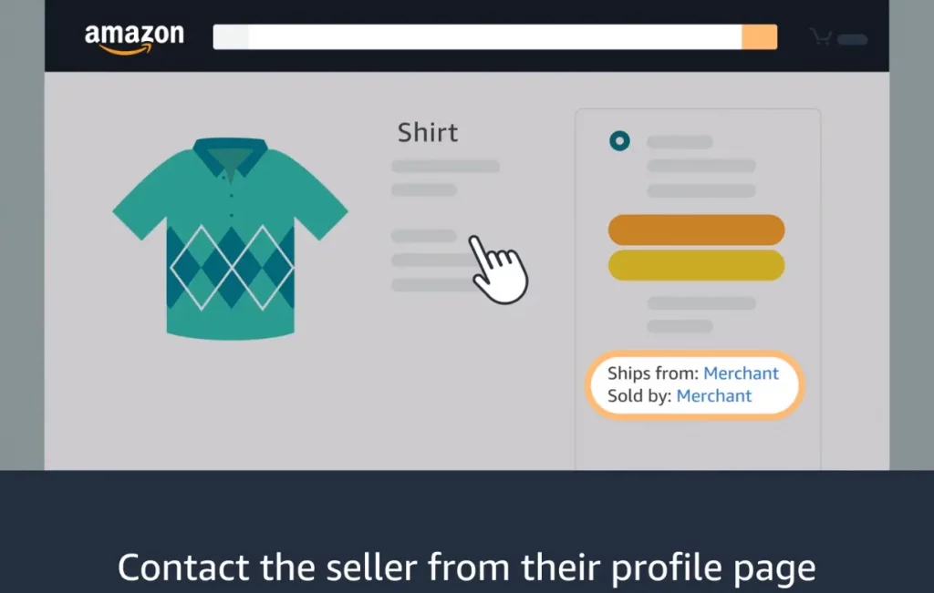 how to contact a third party seller on amazon
